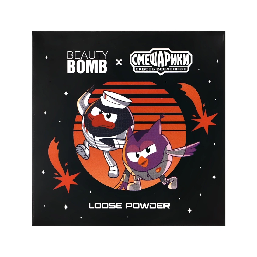 Пудра для лица `BEAUTY BOMB` СМЕШАРИКИ рассыпчатая тон 01 Бежевый