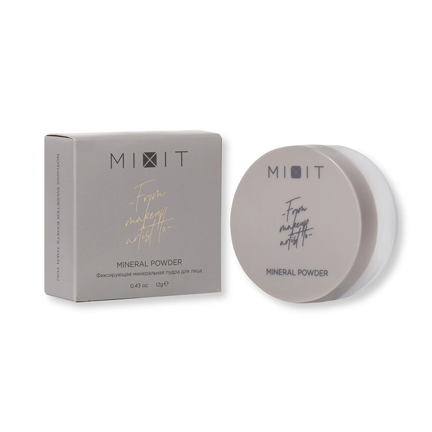 Пудра для лица `MIXIT` MINERAL POWDER фиксирующая минеральная
