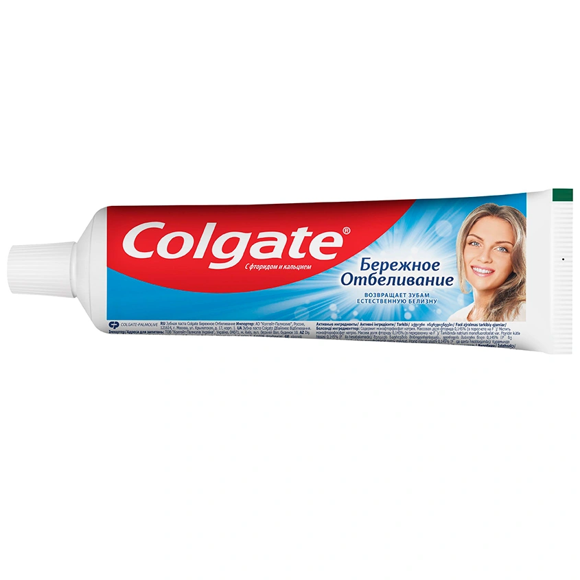 Паста зубная `COLGATE` БЕРЕЖНОЕ ОТБЕЛИВАНИЕ 100 мл