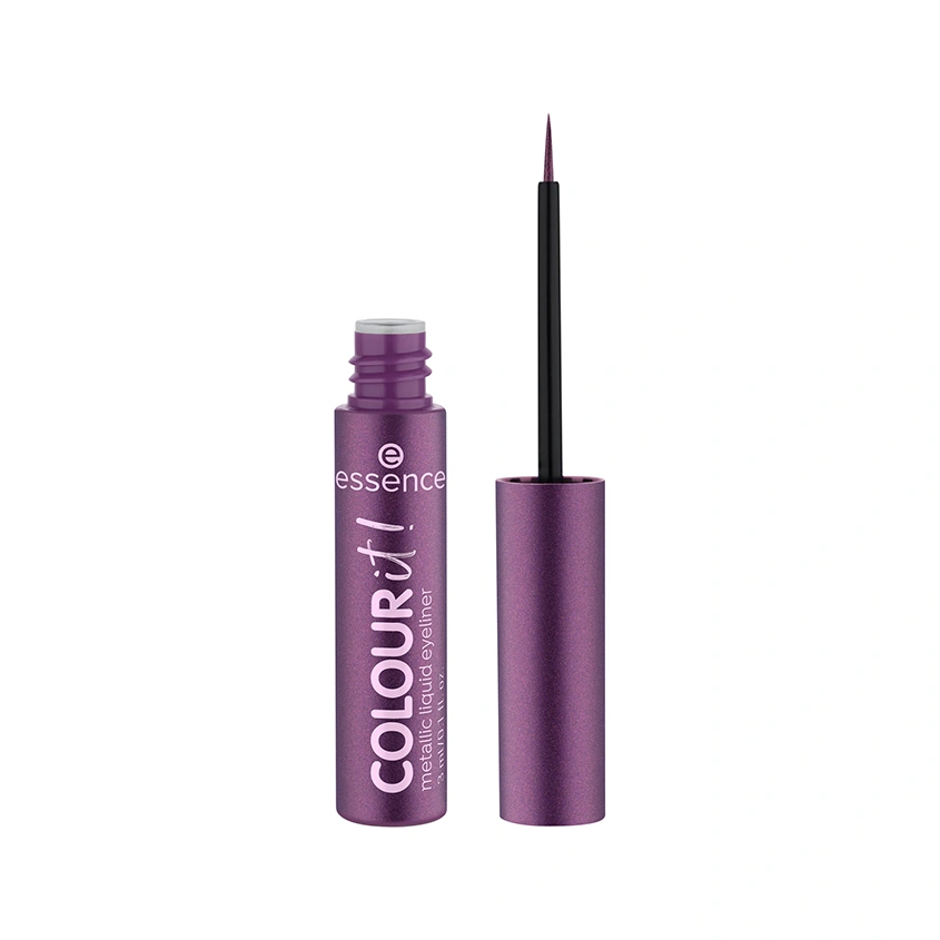 Подводка для глаз `ESSENCE` COLOUR IT! жидкая с эффектом металлик тон 02 Dark cherry