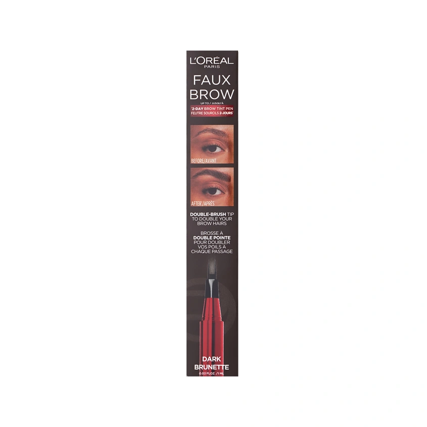 Маркер для бровей `LOREAL` INFAILLIBLE FAUX BROW тон Dark brunette
