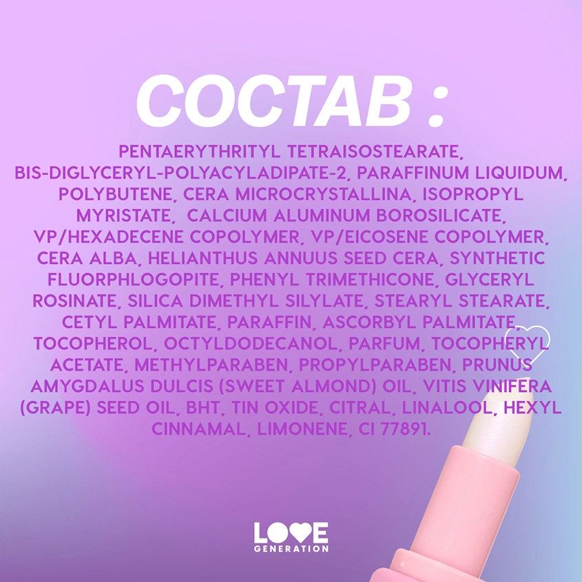 Бальзам для губ `LOVE GENERATION` LIKE A VIRGIN тон 06 Sincerity