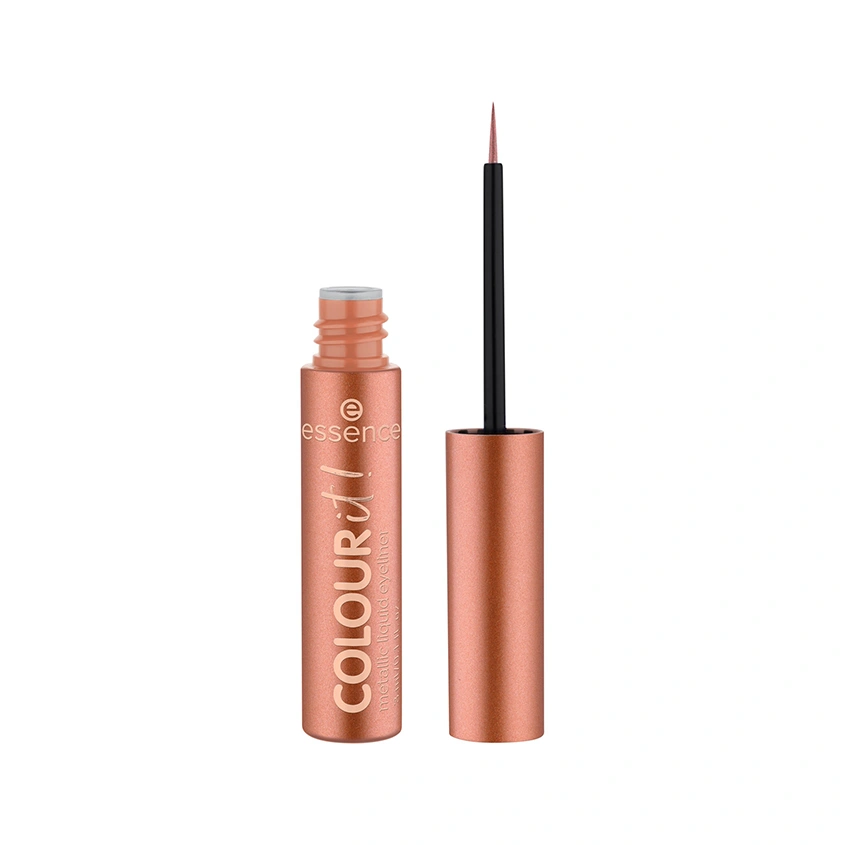 Подводка для глаз `ESSENCE` COLOUR IT! жидкая с эффектом металлик тон 01 Burnished bronze