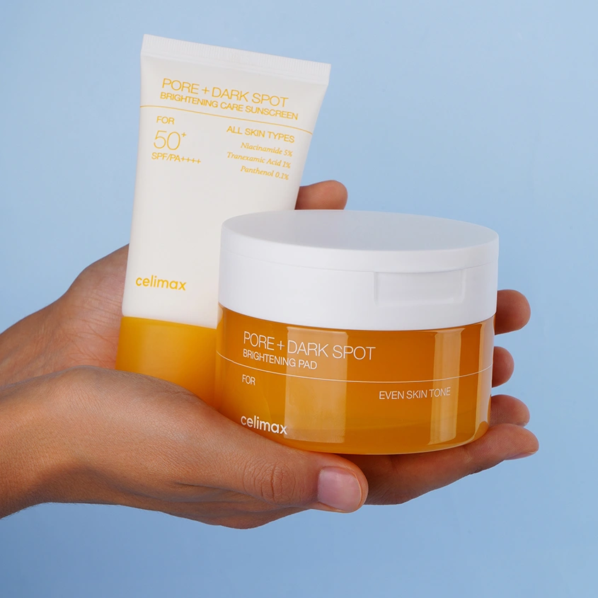 Солнцезащитный крем `CELIMAX` PORE+DARK SPOT выравнивающий тон кожи 50 мл