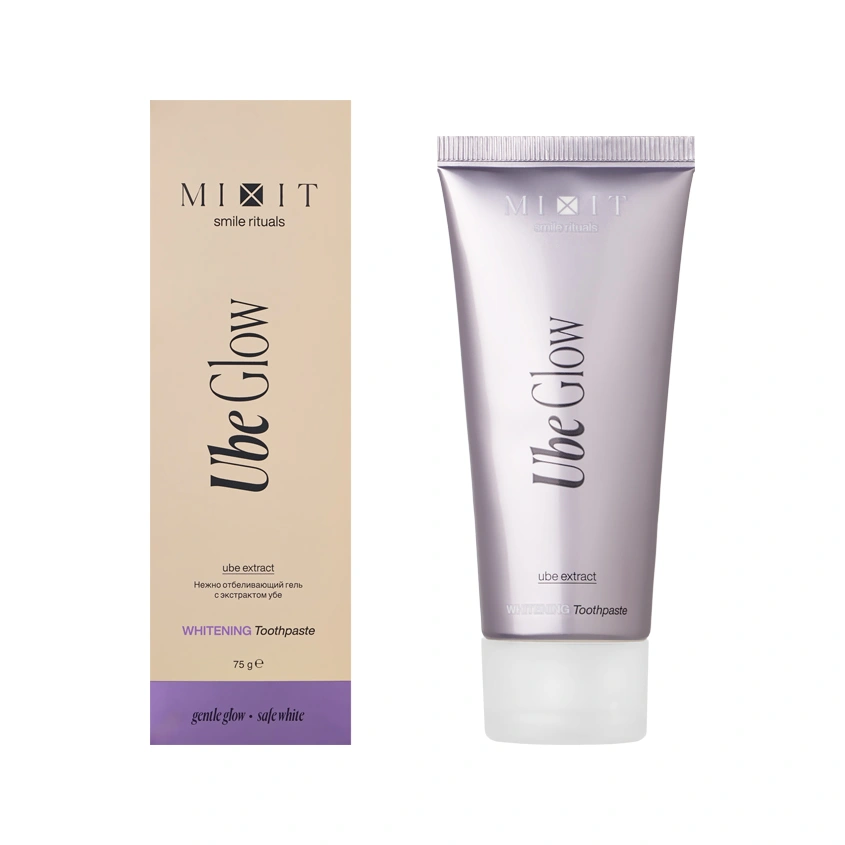 Паста зубная `MIXIT` SMILE RITUALS Гель для нежного отбеливания Ube Glow 75 мл