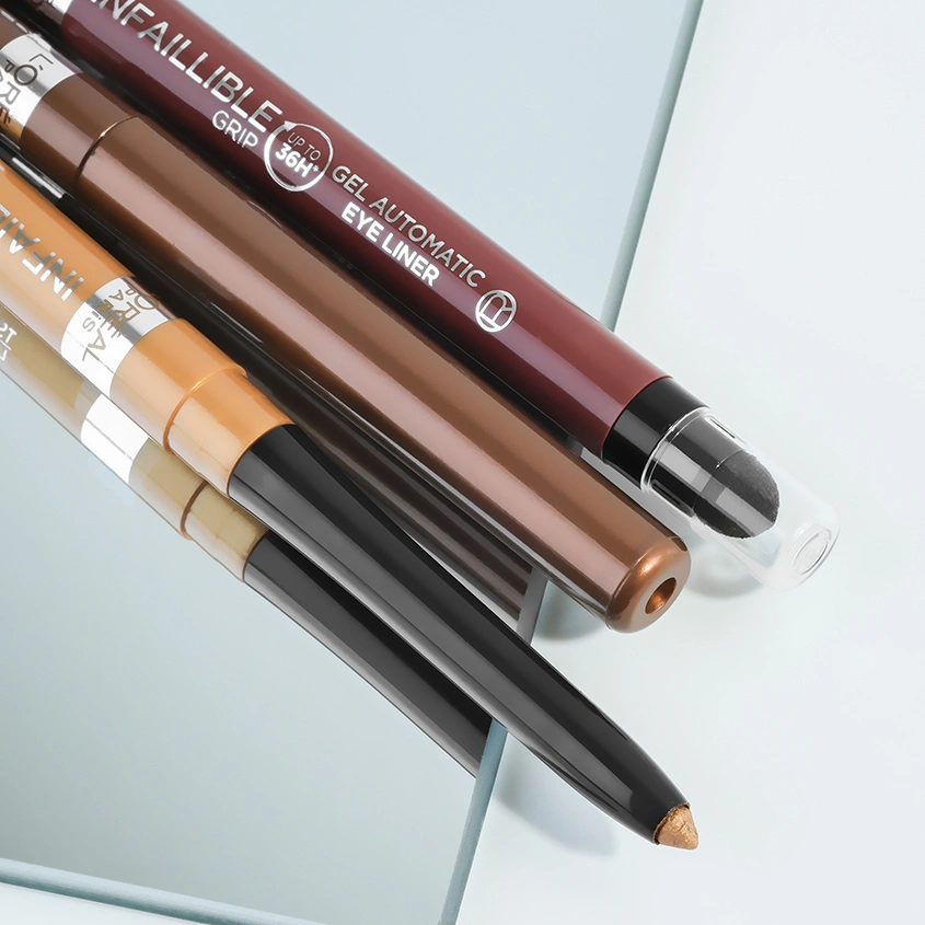 Карандаш для глаз `LOREAL` INFAILLIBLE Bronze Blaze автоматический гелевый тон 12 (bronzed espresso)