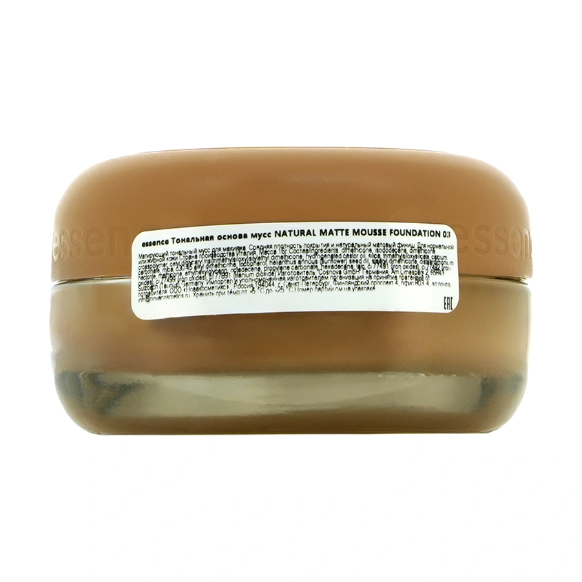 Мусс тональный для лица `ESSENCE` NATURAL MATTE MOUSSE FOUNDATION тон 03