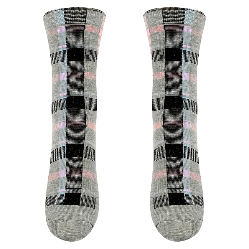 Носки женские `MONCHINI` серая клетка (38-40)