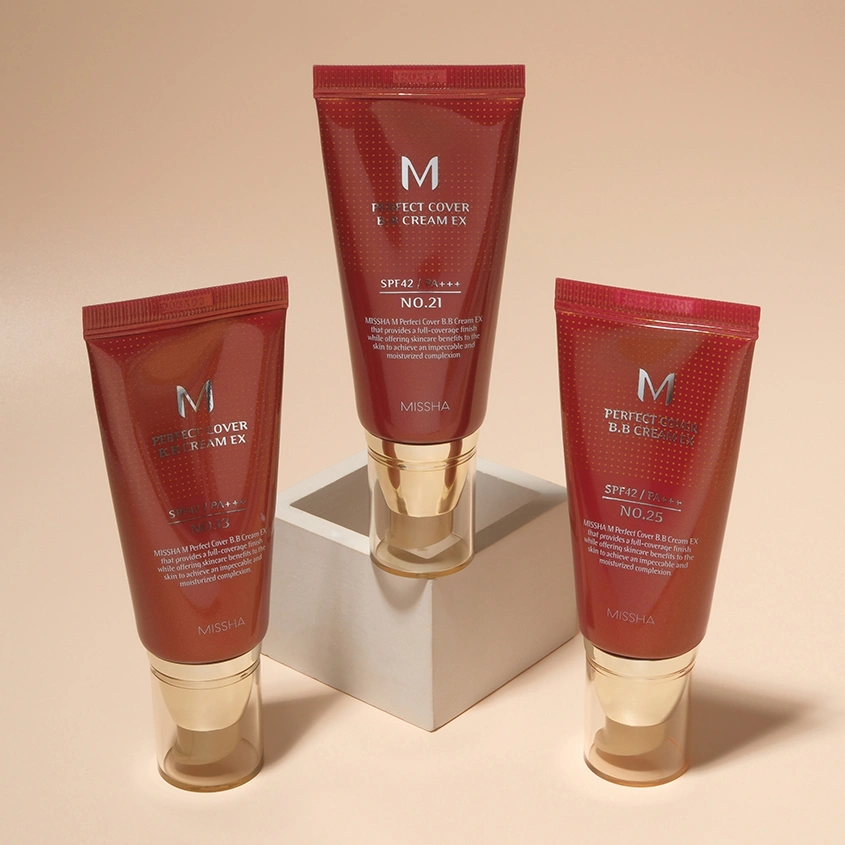 Тональный BB-крем для лица `MISSHA` PERFECT COVER с матовым покрытием тон 25 Warm beige 50 мл