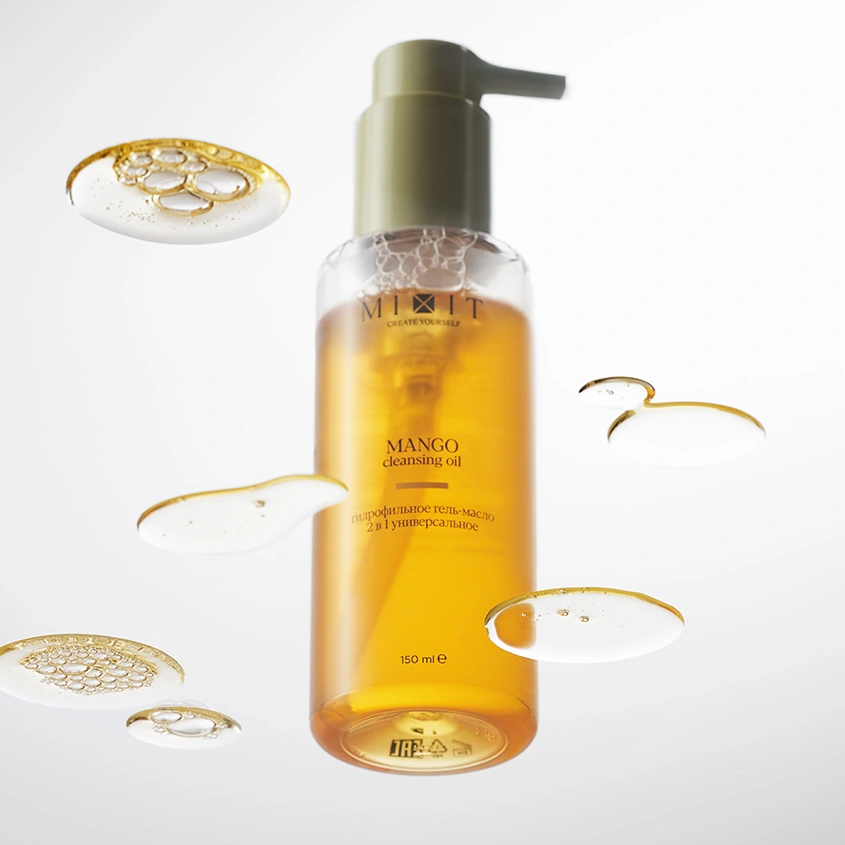 Гидрофильное гель- масло для умывания `MIXIT` YOUR SKIN с маслом манго, авокадо и кокоса 150 мл