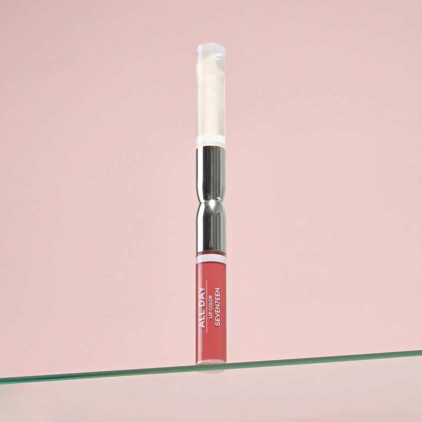 Помада-блеск для губ `SEVEN7EEN` ALL DAY LIP COLOR & TOP GLOSS жидкая стойкая тон 05 Кремовая слива