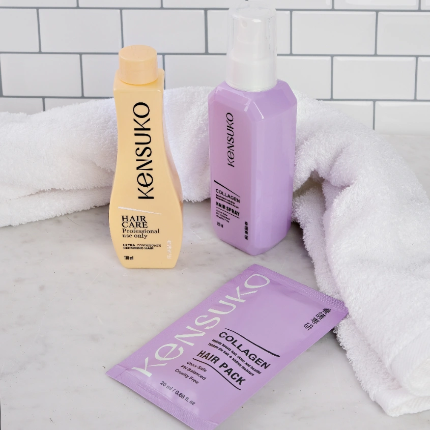 Маска для волос `KENSUKO` COLLAGEN для лишенных объема и тонких волос 20 мл