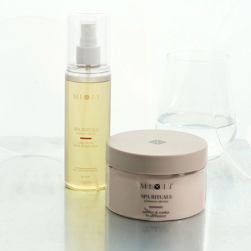 Мист для тела и волос `MIXIT` `SPA RITUALS` PERFUMED COLLECTION парфюмированный с ароматом дикой вишни 150 мл