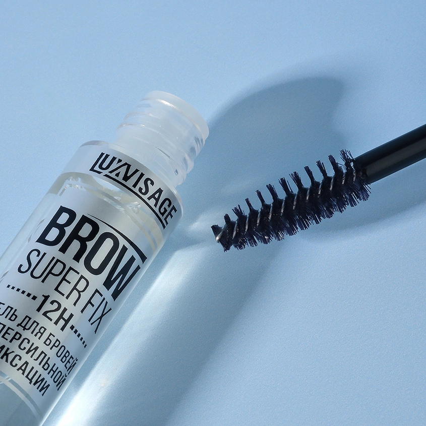 Гель для бровей `LUXVISAGE` BROW SUPER FIX 12H суперсильной фиксации (бесцветный)