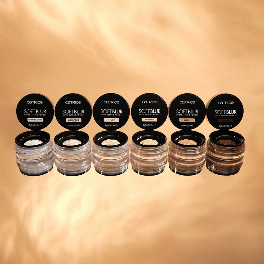 Пудра для лица `CATRICE` SOFT BLUR MATTE рассыпчатая матирующая тон 040 Tan
