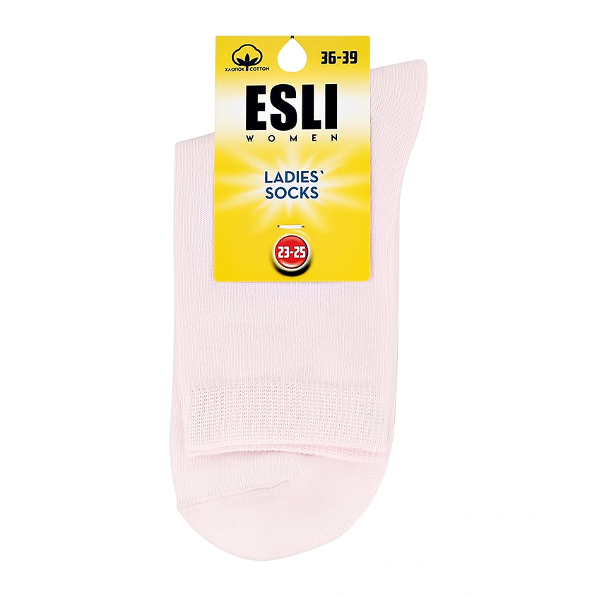 Носки женские `ESLI` светло-розовый (36-39) классические