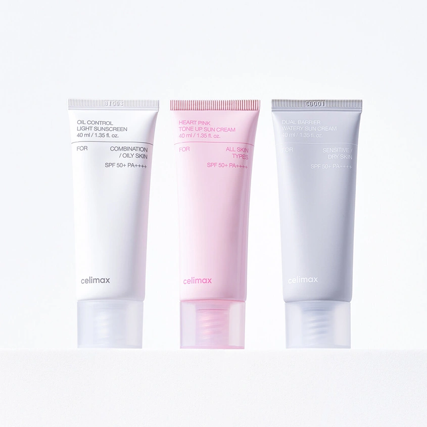 Солнцезащитный крем `CELIMAX` HEART PINK TONE UP выравнивающий тон кожи 40 мл
