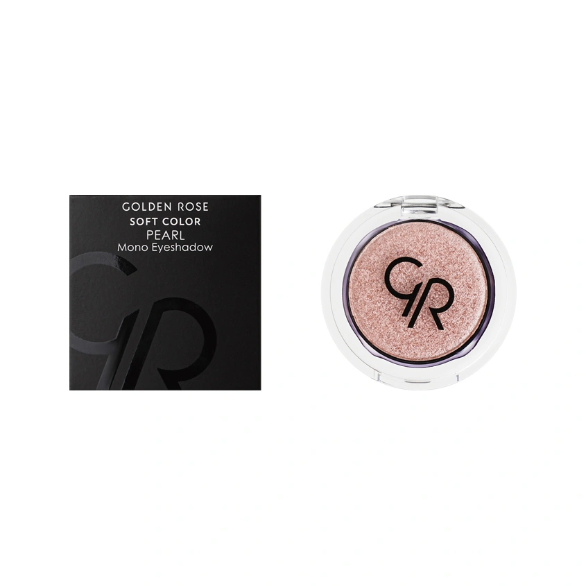 Тени для век `GOLDEN ROSE` SOFT COLOR PEARL сияющие тон 42