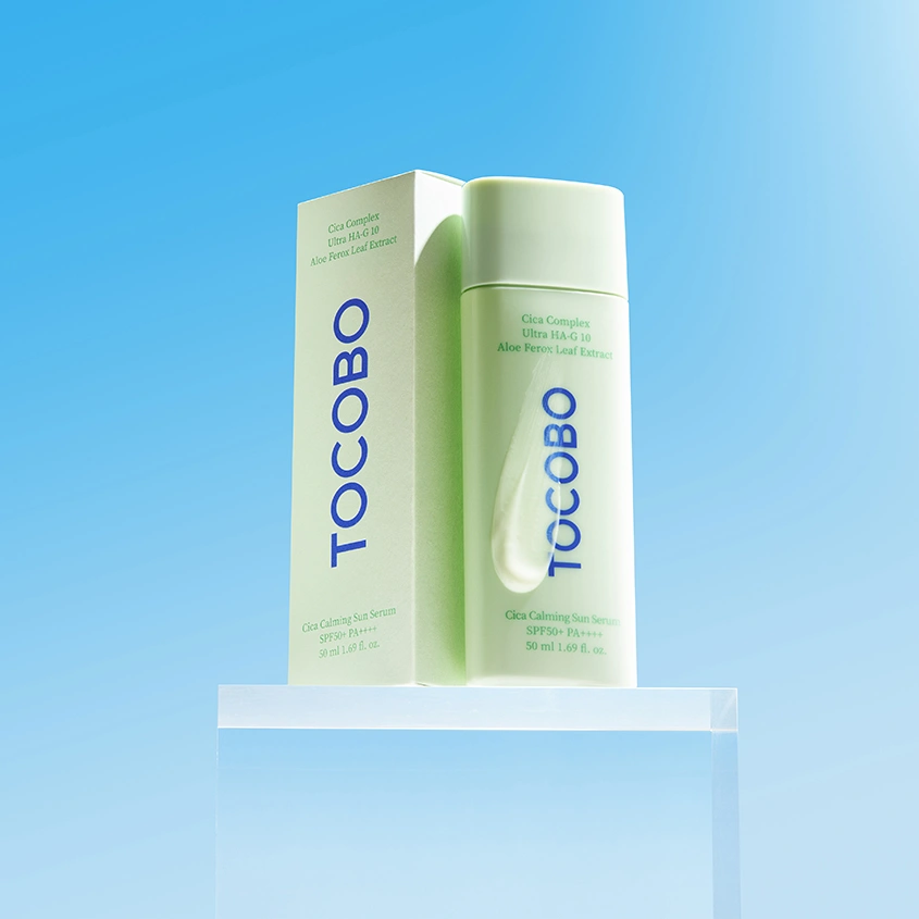 Сыворотка для лица `TOCOBO` CICA солнцезащитная с успокаивающим эффектом SPF50+ 50 мл