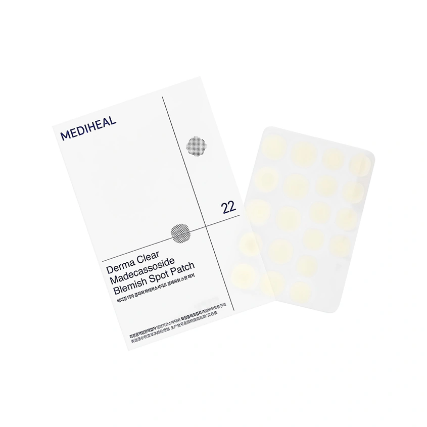 Набор точечных пластырей для лица `MEDIHEAL` DERMA CLEAR с мадекассосидом 44 шт