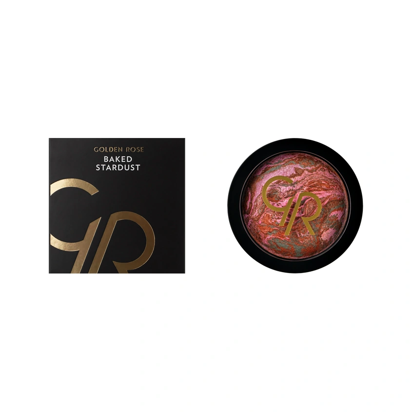 Румяна для лица `GOLDEN ROSE` BAKED STARDUST компактные запеченные тон 103