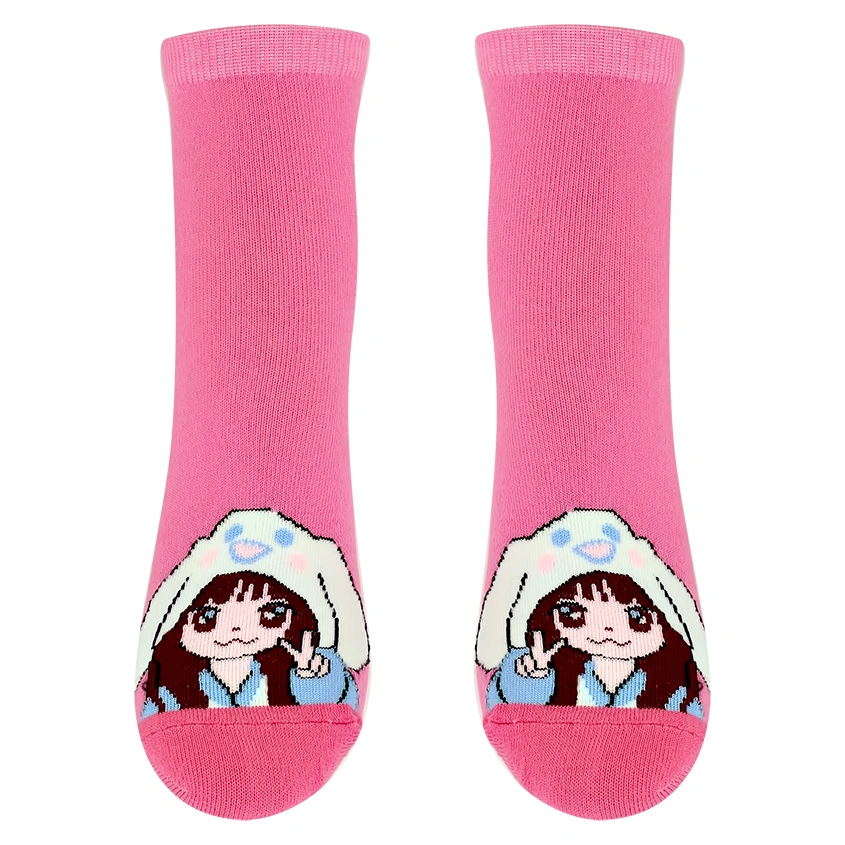 Носки женские `MONCHINI` ANIME розовый (35-37)