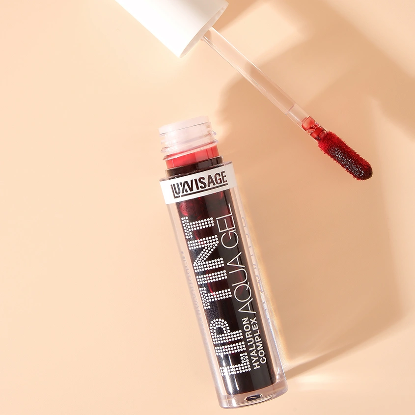 Тинт для губ `LUXVISAGE` LIP TINT AQUA GEL HYALURON COMPLEX с гиалуроновым комплексом тон 04 Rosewood