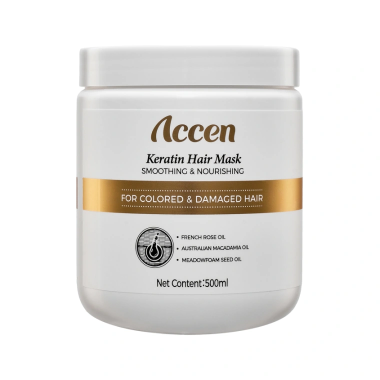 Маска для волос ACCEN KERATIN питательная для гладкости волос 500 мл