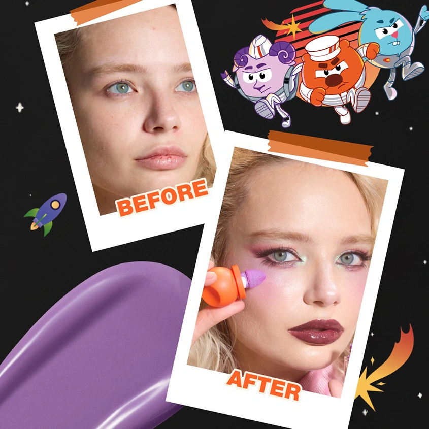 Румяна для лица `BEAUTY BOMB` СМЕШАРИКИ жидкие тон 02 Лилово-лавандовый