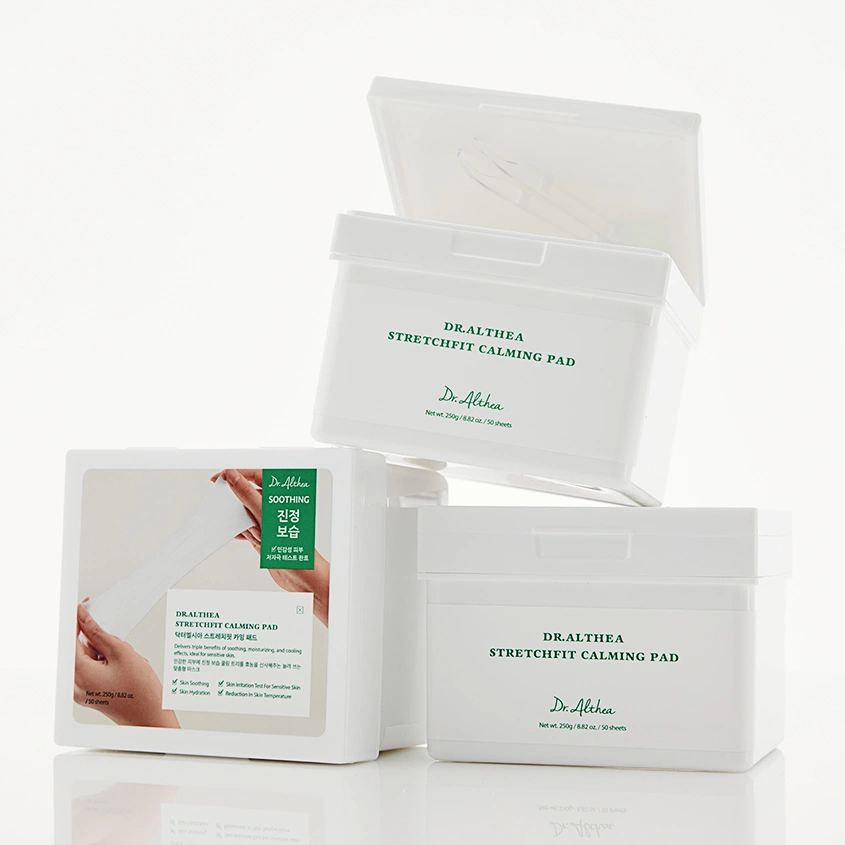Пэды для лица `DR. ALTHEA` STRETCHFIT CALMING успокаивающие с центеллой и цинком 50 шт