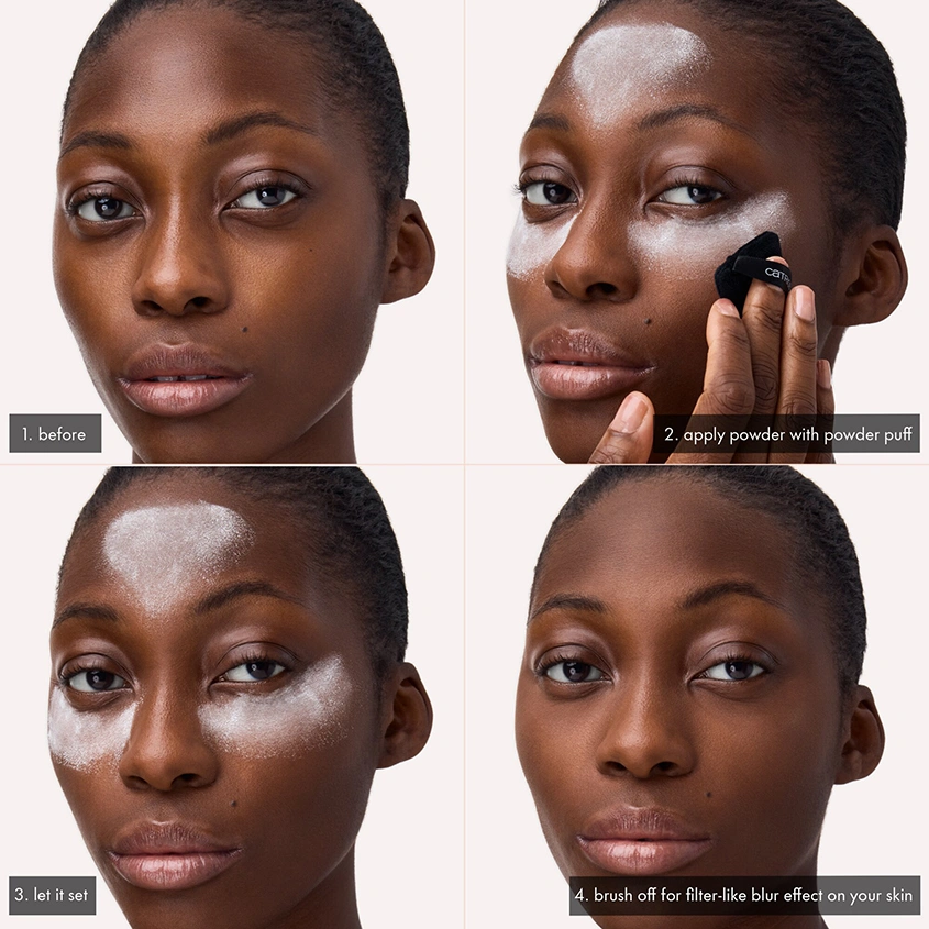 Пудра для лица `CATRICE` SOFT BLUR MATTE рассыпчатая матирующая тон 001 Translucent