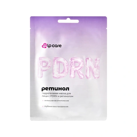 Маска для лица `LP CARE` Гидрогелевая PDRN + Ретинол 28 г