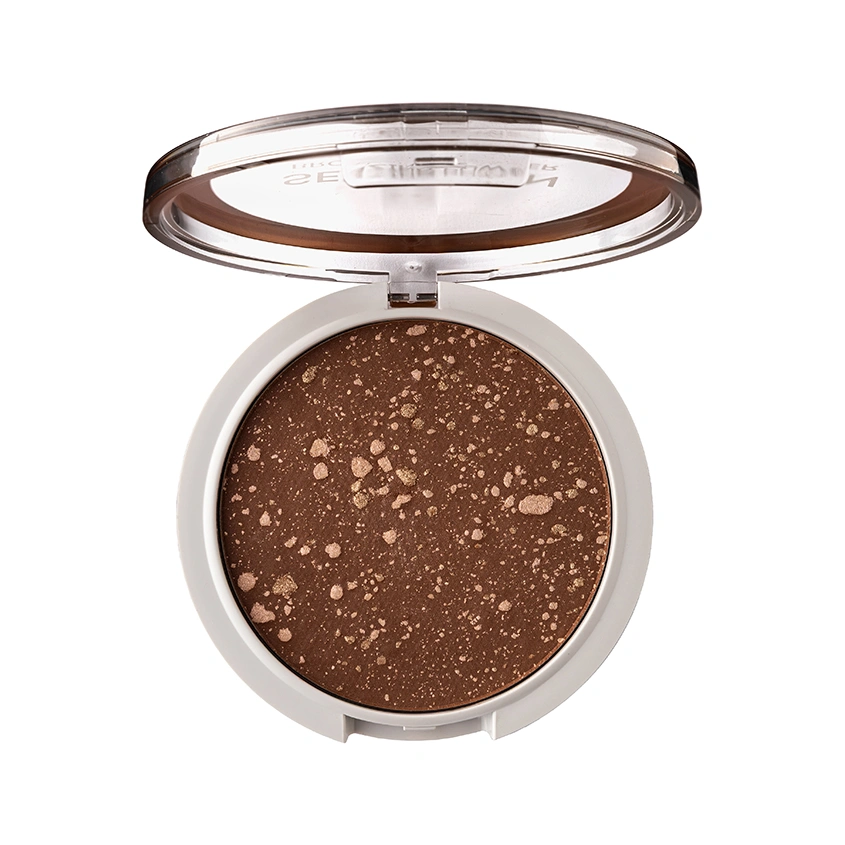 Пудра для лица `SEVEN7EEN` BRONZING POWDER компактная с бронзирующим эффектом тон 02 Средний загар
