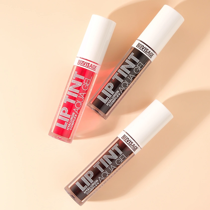 Тинт для губ `LUXVISAGE` LIP TINT AQUA GEL HYALURON COMPLEX с гиалуроновым комплексом тон 04 Rosewood