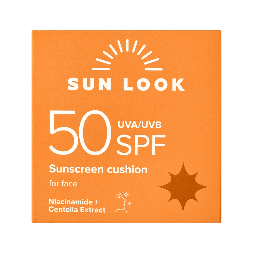 Кушон для лица `SUN LOOK` солнцезащитный SPF 50 12 г