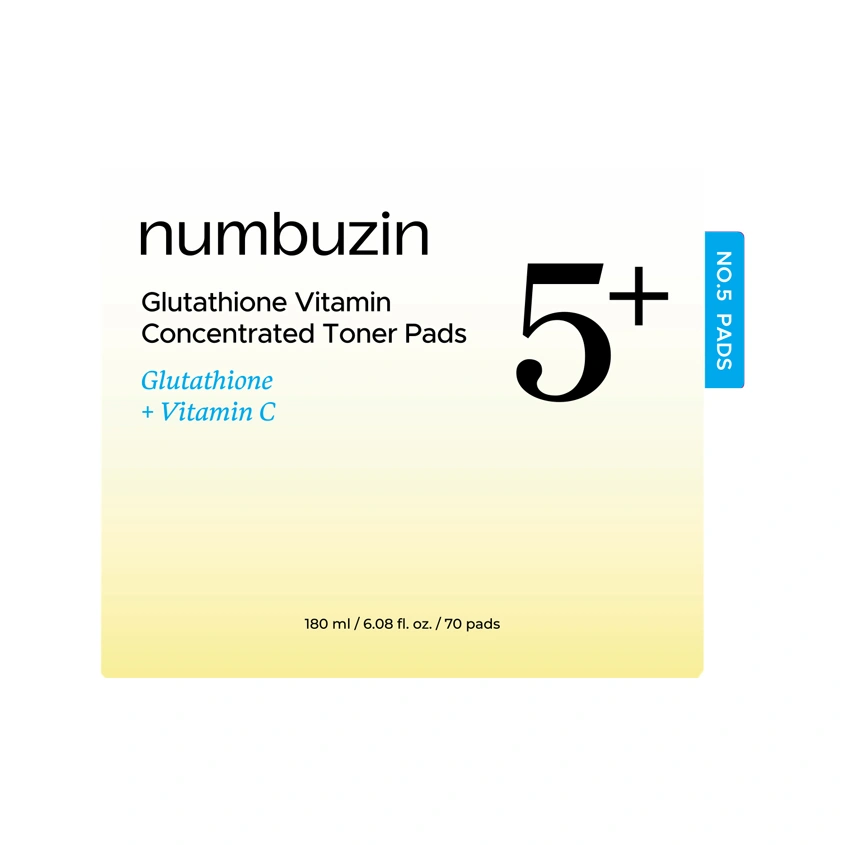 Пэды для лица `NUMBUZIN` NO. 5+ Vitamin-Niacinamide Concentrated с ниацинамидом 70 шт