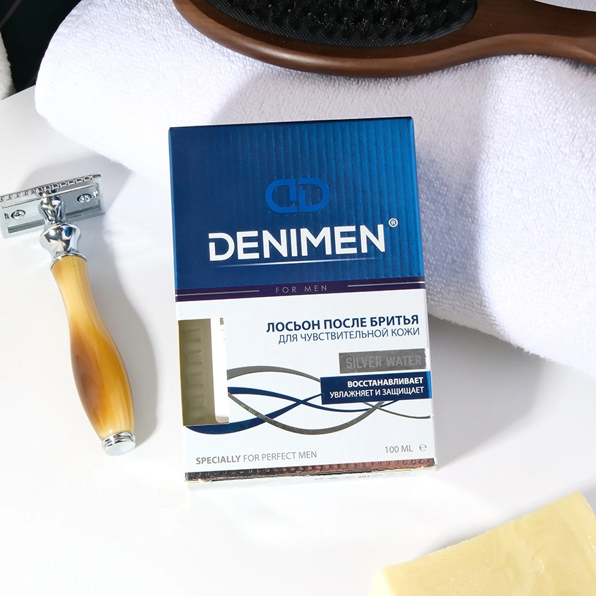 Лосьон после бритья `DENIMEN` Silver Water (для чувствительной кожи) 100 мл