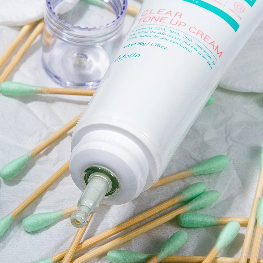 Крем для лица `ESFOLIO` 3HA TONE UP c AHA,BHA и PHA - кислотами SPF-50+ (выравнивающий тон кожи) 50 г