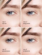 Гель-корректор для бровей `LUXVISAGE` BROW STYLER 3 IN 1 с микрофиброй тон 2 капучино
