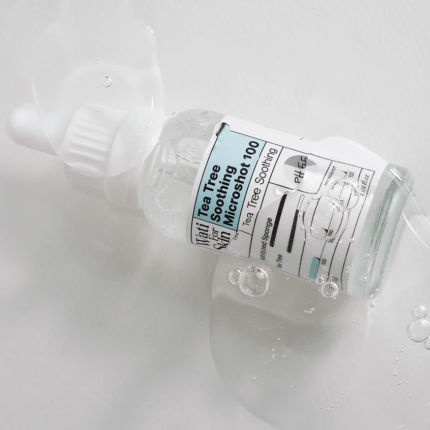 Эссенция для лица `WATI FOR SKIN` MICROSHOT 100 с микроиглами и чайным деревом 30 мл