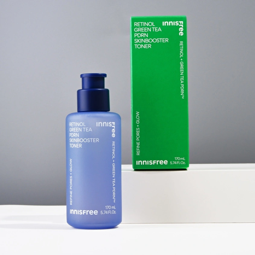 Тонер для лица `INNISFREE` скинбустер с ретинолом и PDRN для ухода за текстурой кожи и сияния 170 мл