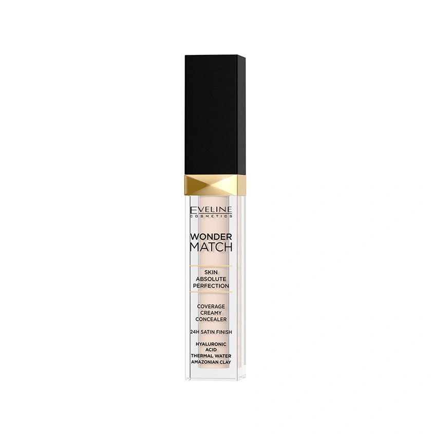 Консилер для лица `EVELINE` WONDER MATCH кремовый тон 005 light porcelain