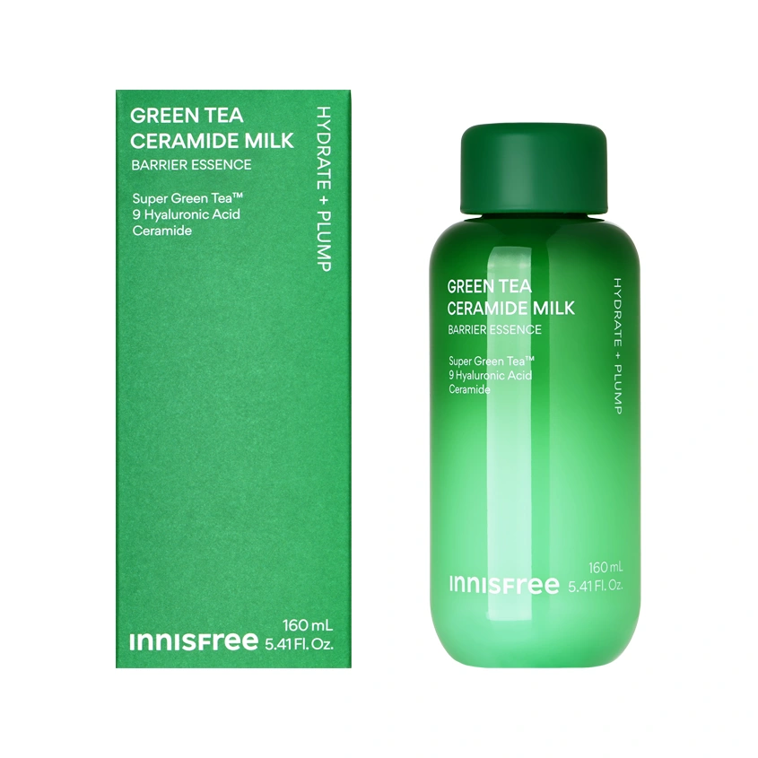 Тонер-эссенция для лица `INNISFREE` молочный барьерный с керамидами зеленого чая для увлажнения кожи 160 мл