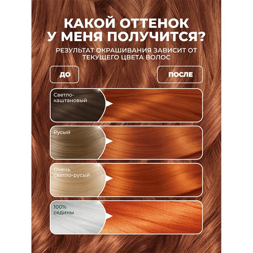 Краска для волос `GARNIER` `COLOR NATURALS` тон 7.40 (Пленительный медный)