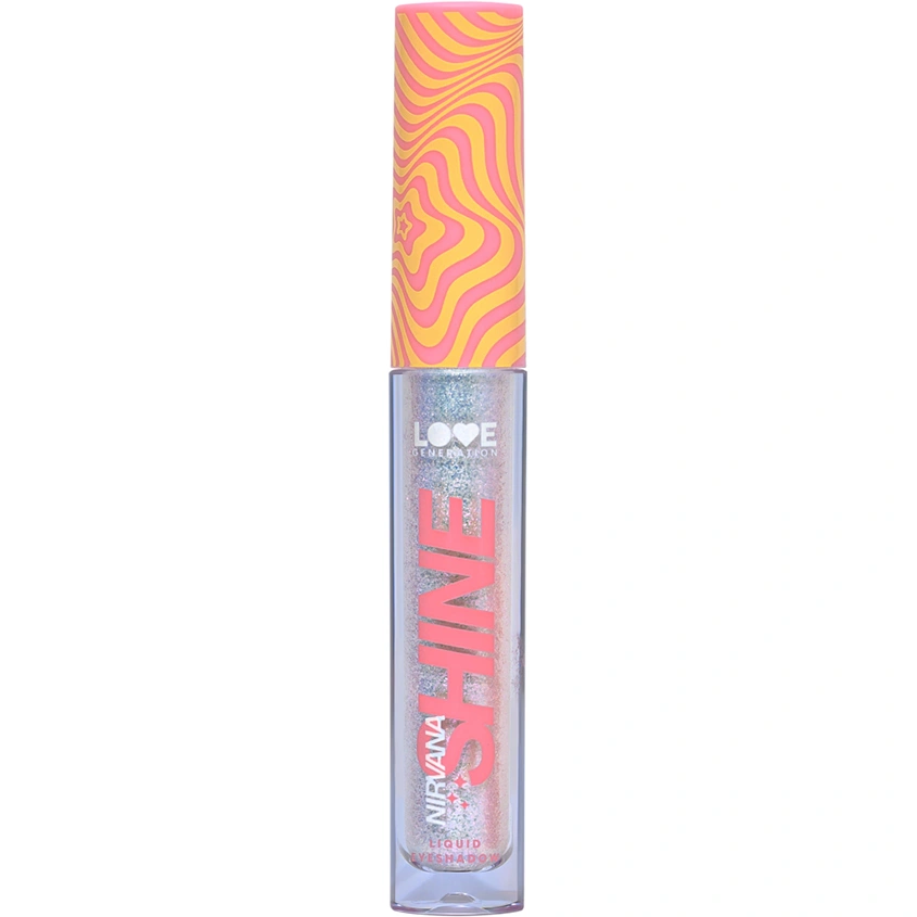 Тени для век `LOVE GENERATION` NIRVANA SHINE жидкие сияющие тон 05 Serene