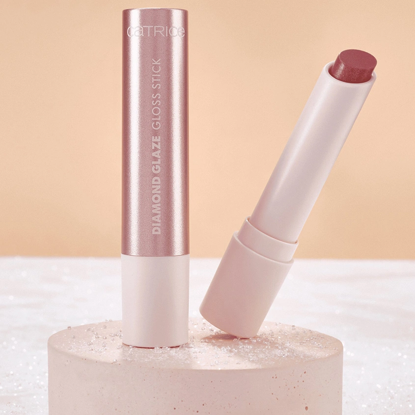 Помада для губ `CATRICE` DIAMOND GLAZE полупрозрачная с мерцанием тон 010 No glitter, no glory