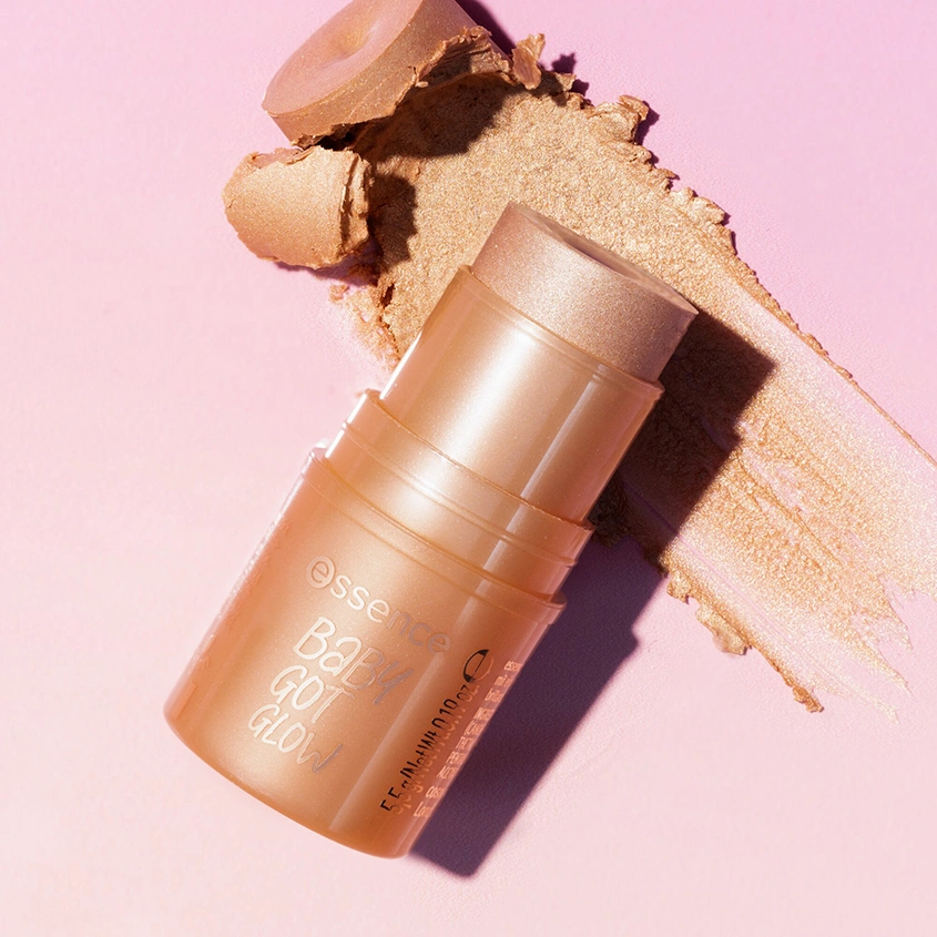 Хайлайтер для лица `ESSENCE` BABY GOT GLOW в стике тон 10 Golden aura