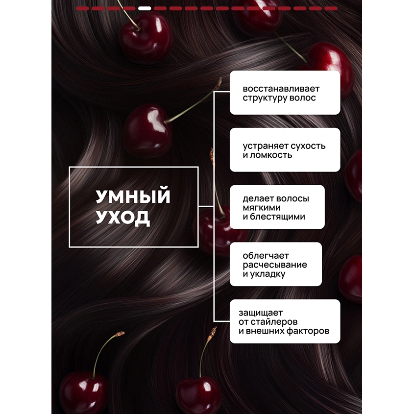 Маска для волос `SEMILY` парфюмированная с ароматом миндаля и вишни (восстанавливающая) 300 мл
