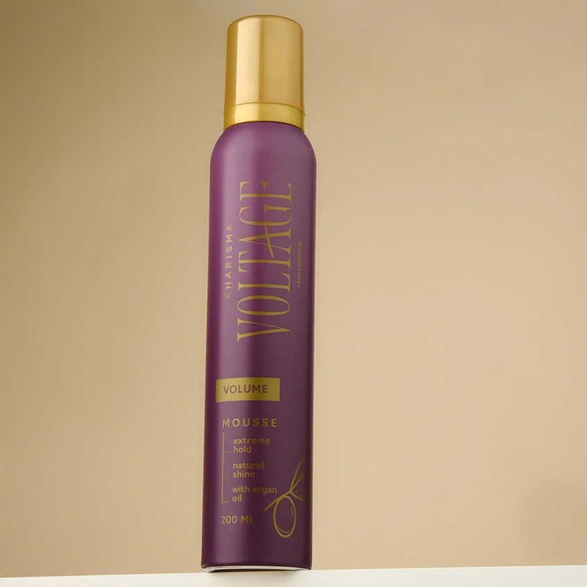 Мусс для волос `KHARISMA VOLTAGE` CASHMERE объем и восстановление (с маслом арганы) 200 мл