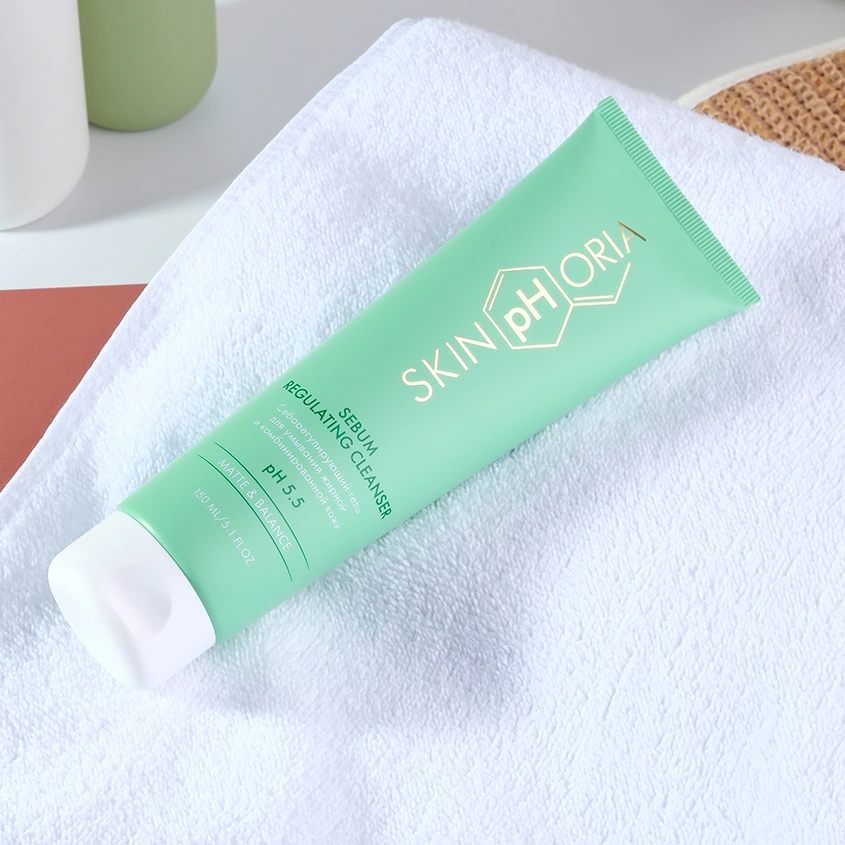 Гель для умывания `SKINPHORIA` MATTE&BALANCE себорегулирующий для жирной и комбинированной кожи 150 мл